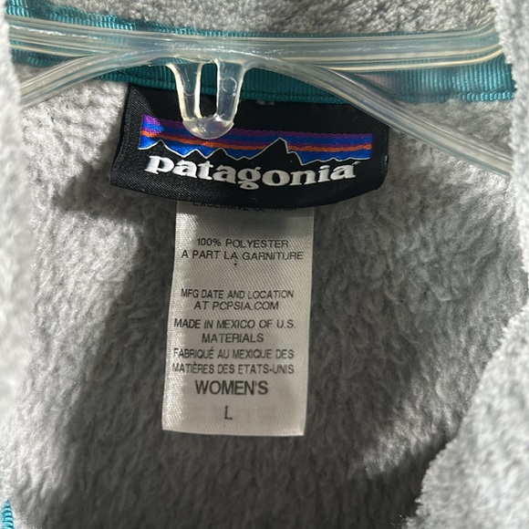 PATAGONIA Re-Tool Grey Teal Fleece Vest - Picture 4 of 5